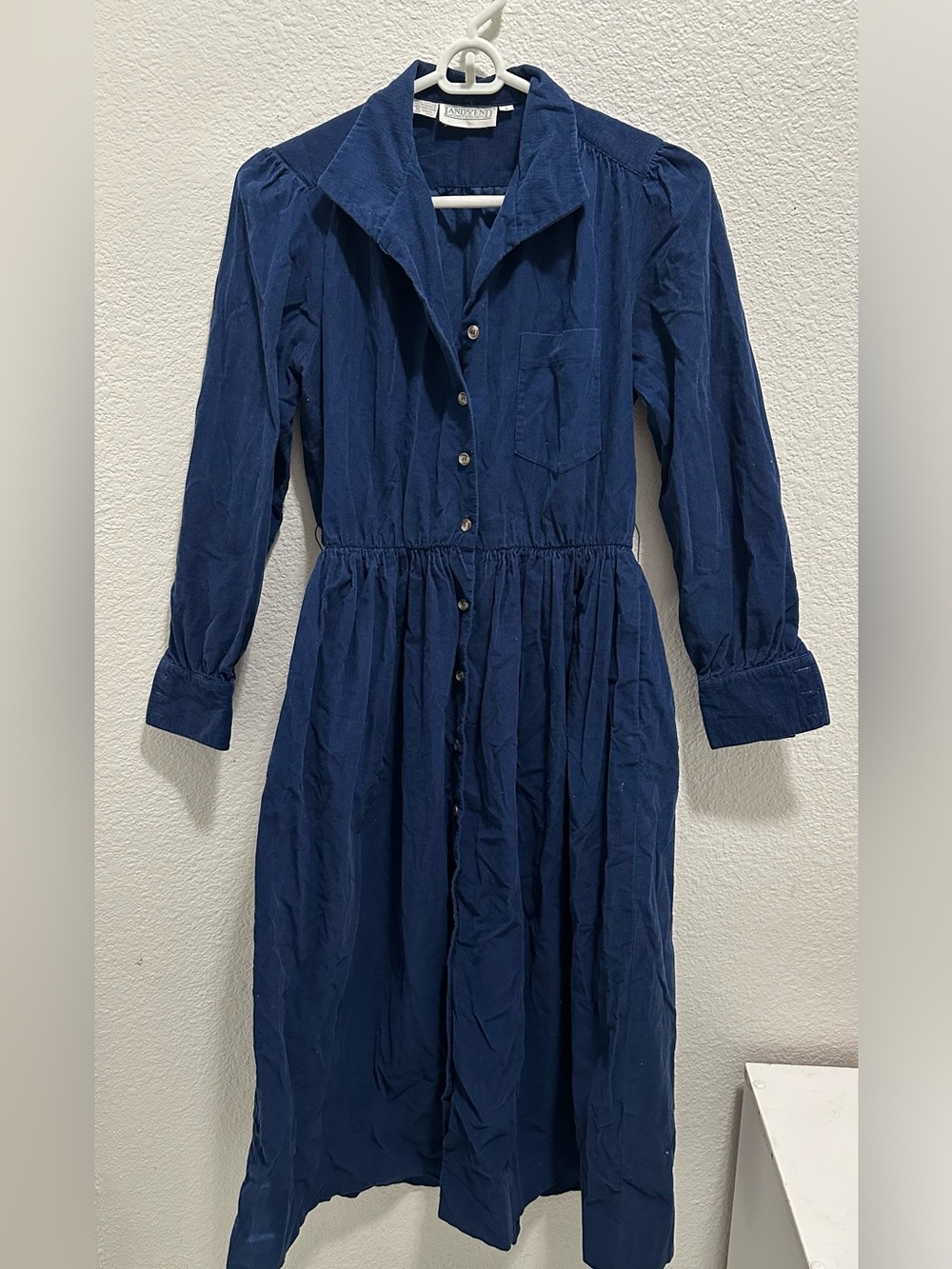 Vintage Land’s End blue dress 6
